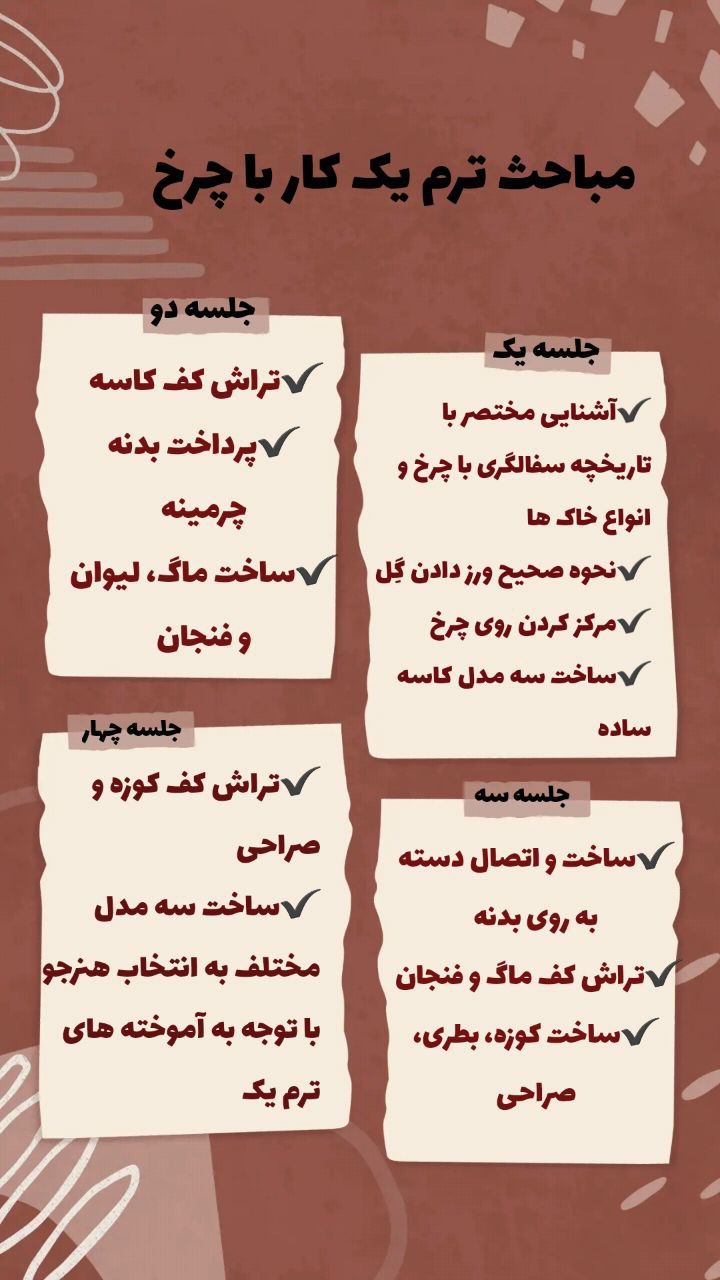 کلاس چرخ - ترم ۱